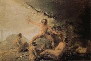 Francisco Goya Cannibals gazing at their victims painting